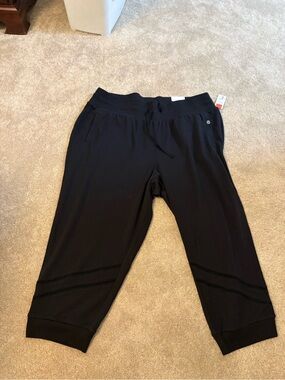Lane Bryant Black Joggers with Drawstring